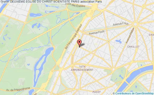 plan association Deuxieme Eglise Du Christ Scientiste Paris Paris
