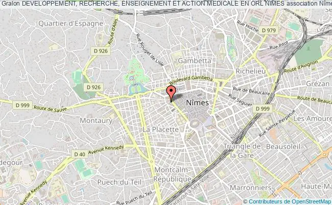 plan association Developpement, Recherche, Enseignement Et Action Medicale En Orl Nimes Nîmes