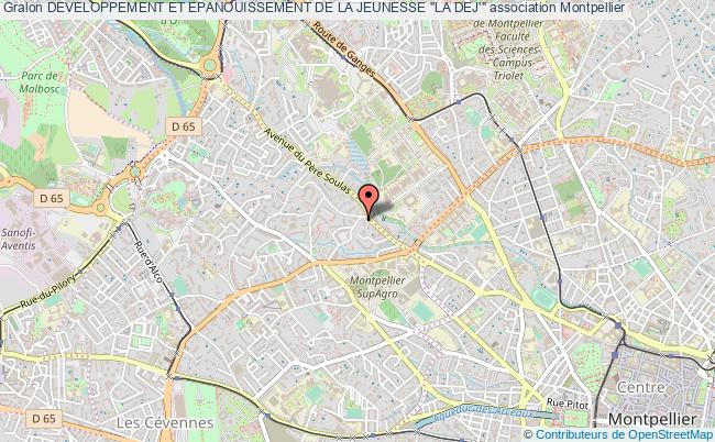 plan association Developpement Et Epanouissement De La Jeunesse "la Dej'" Montpellier