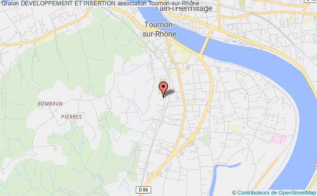 plan association Developpement Et Insertion Tournon-sur-Rhône