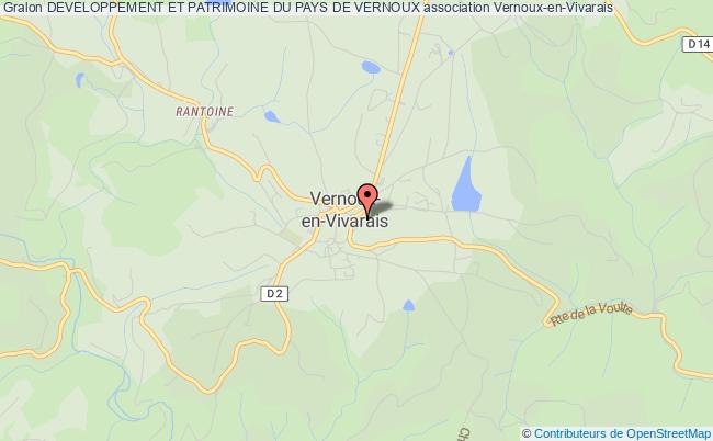 plan association Developpement Et Patrimoine Du Pays De Vernoux Vernoux-en-Vivarais