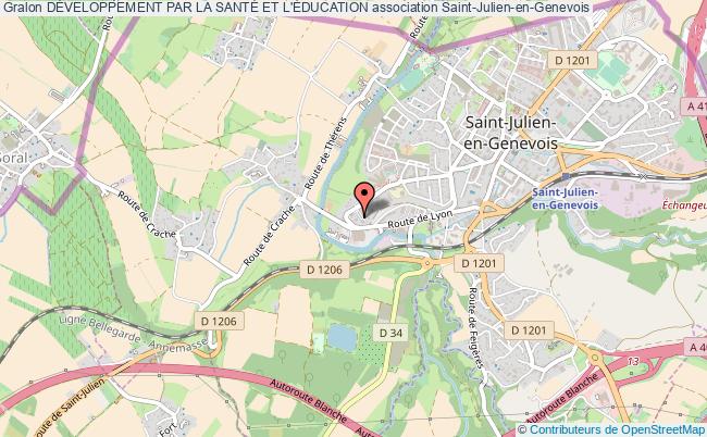 plan association DÉveloppement Par La SantÉ Et L'Éducation Saint-Julien-en-Genevois