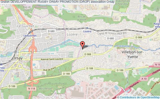 plan association Developpement Rugby Orsay Promotion (drop) Orsay
