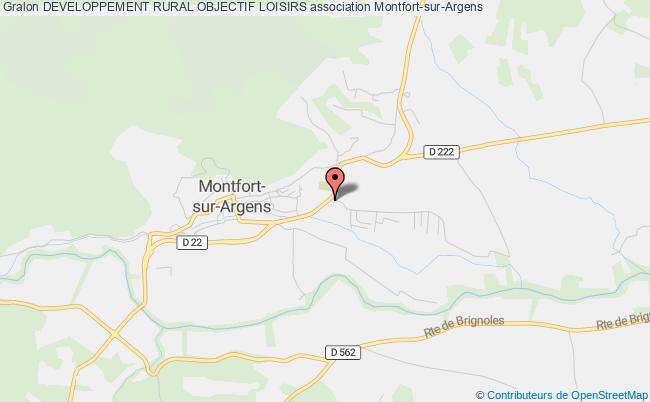 plan association Developpement Rural Objectif Loisirs Montfort-sur-Argens
