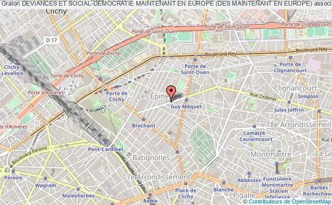 plan association Deviances Et Social-democratie Maintenant En Europe (des Maintenant En Europe) Paris