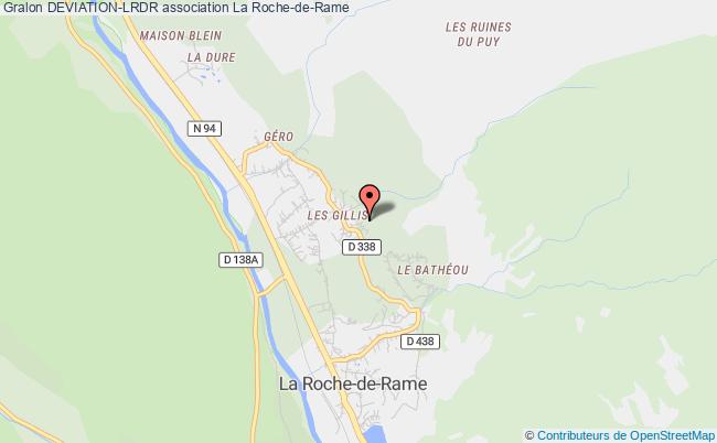plan association Deviation-lrdr La Roche-de-Rame