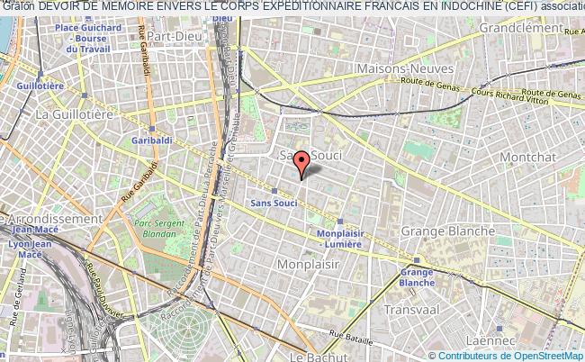 plan association Devoir De Memoire Envers Le Corps Expeditionnaire Francais En Indochine (cefi) Lyon