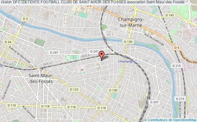 plan association Dfc (detente Football Club) De Saint Maur Des Fosses Saint-Maur-des-Fossés