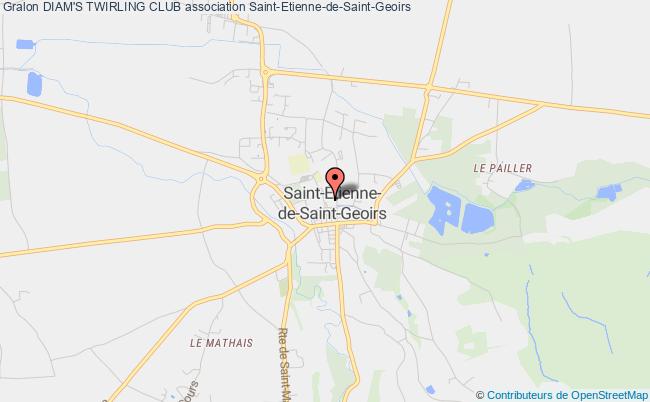 plan association Diam's Twirling Club Saint-Étienne-de-Saint-Geoirs