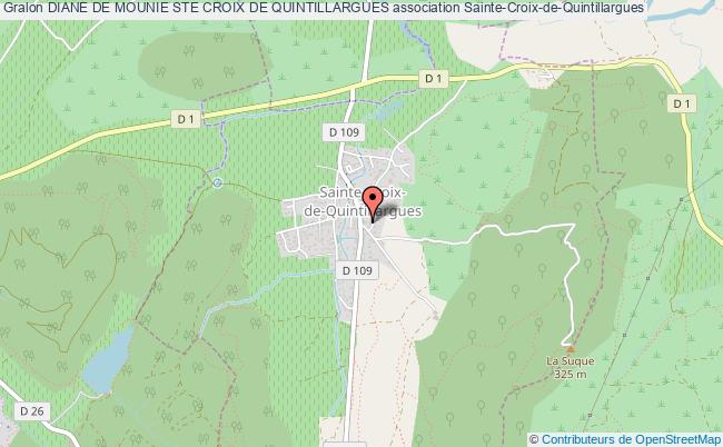plan association Diane De Mounie Ste Croix De Quintillargues Sainte-Croix-de-Quintillargues