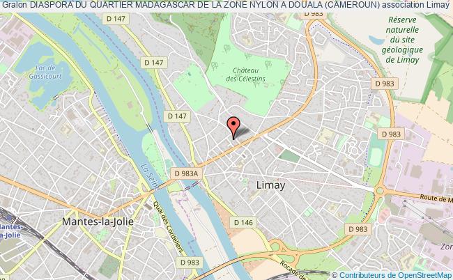 plan association Diaspora Du Quartier Madagascar De La Zone Nylon A Douala (cameroun) Limay