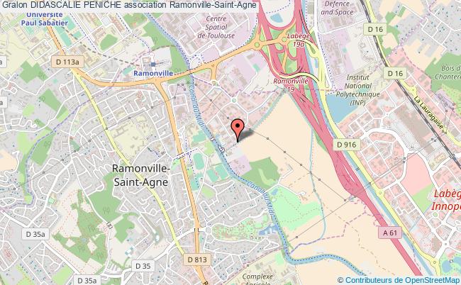 plan association Didascalie Peniche Ramonville-Saint-Agne