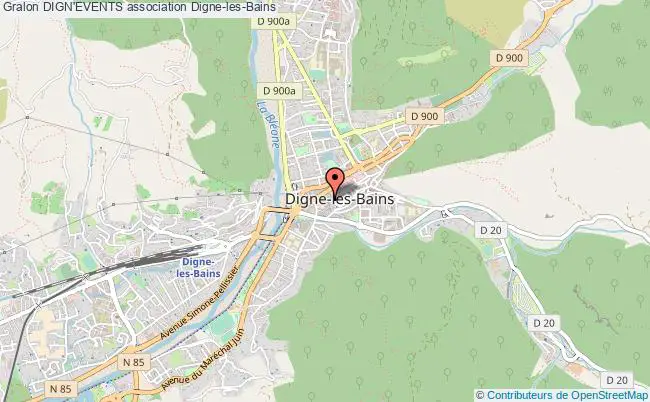 plan association Dign'events Digne-les-Bains