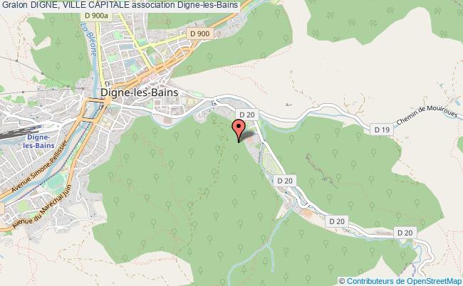 plan association Digne, Ville Capitale Digne-les-Bains