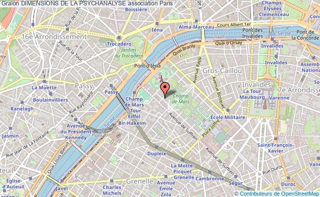 plan association Dimensions De La Psychanalyse Paris