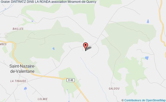 plan association Dintratz Dins La Ronda Miramont-de-Quercy