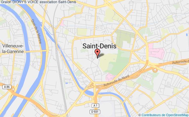 plan association Diony's Voice Saint-Denis