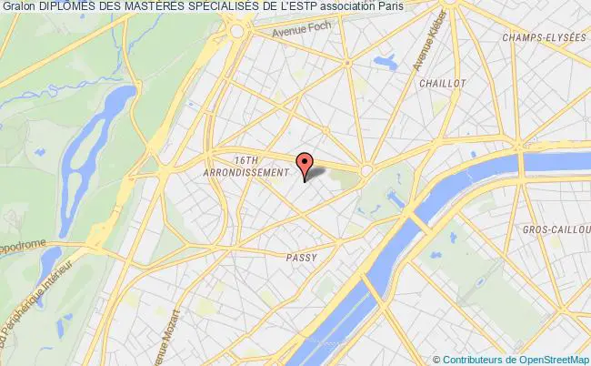 plan association DiplÔmÉs Des MastÈres SpÉcialisÉs De L'estp Paris