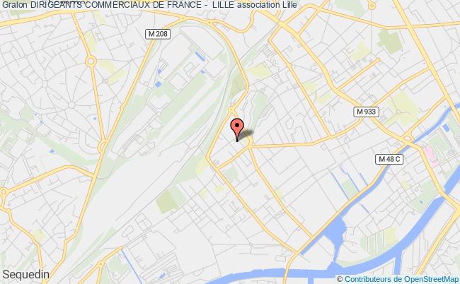 plan association Dirigeants Commerciaux De France -  Lille Lille