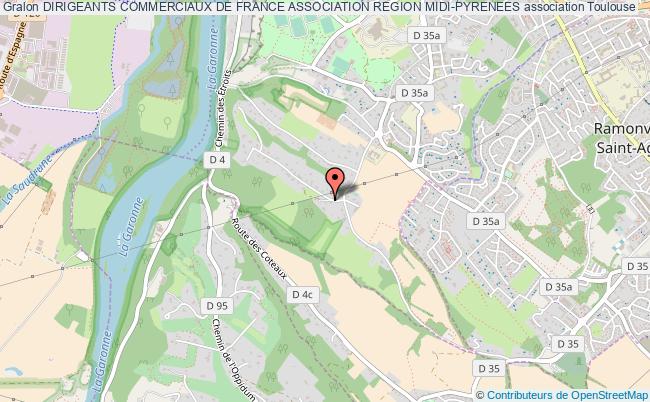 plan association Dirigeants Commerciaux De France Association Region Midi-pyrenees Toulouse