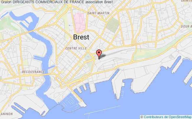 plan association Dirigeants Commerciaux De France Brest