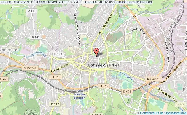 plan association Dirigeants Commerciaux De France - Dcf Du Jura Lons-le-Saunier