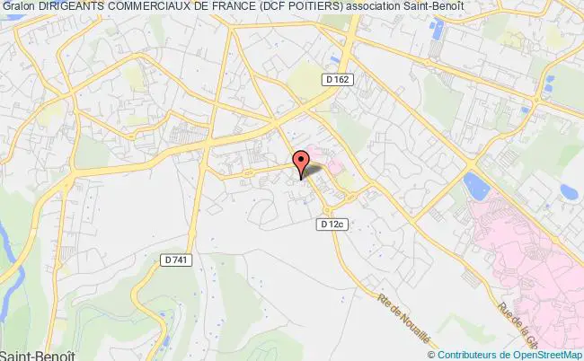 plan association Dirigeants Commerciaux De France (dcf Poitiers) Saint-Benoît