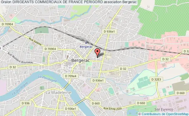 plan association Dirigeants Commerciaux De France PÉrigord Bergerac