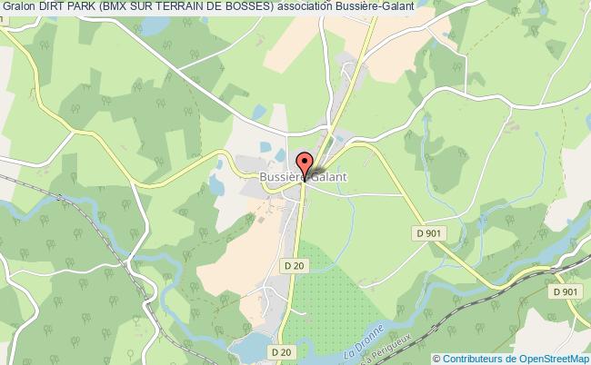 plan association Dirt Park (bmx Sur Terrain De Bosses) Bussière-Galant