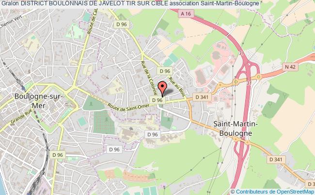 plan association District Boulonnais De Javelot Tir Sur Cible Saint-Martin-Boulogne