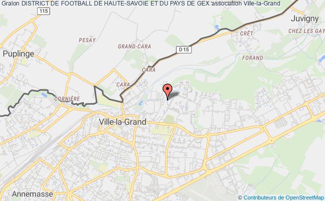plan association District De Football De Haute-savoie Et Du Pays De Gex Ville-la-Grand