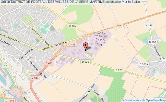 plan association District De Football Des Vallees De La Seine-maritime Martin-Église