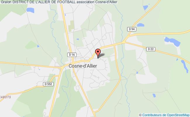 plan association District De L'allier De Football Cosne-d'Allier