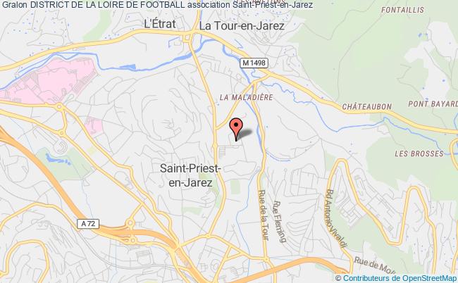 plan association District De La Loire De Football Saint-Priest-en-Jarez