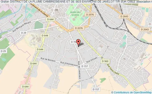 plan association District De La Plume Cambresienne Et De Ses Environs De Javelot Tir Sur Cible Cambrai