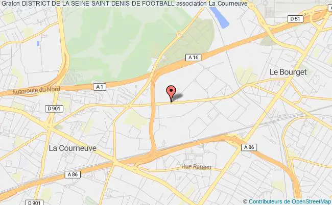 plan association District De La Seine Saint Denis De Football Courneuve