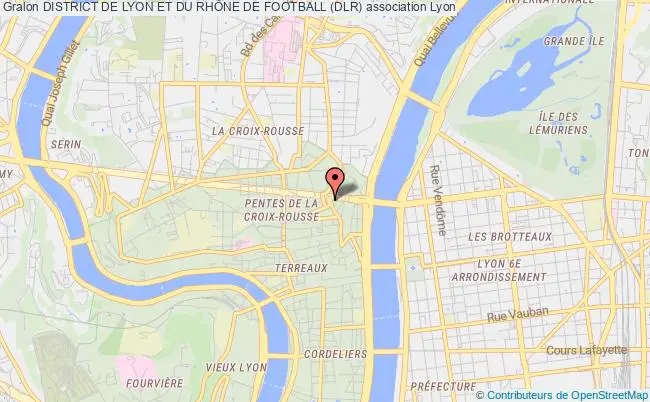 plan association District De Lyon Et Du RhÔne De Football (dlr) Lyon