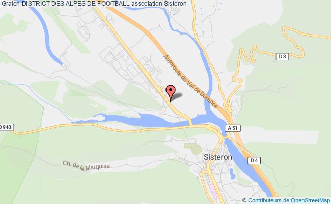 plan association District Des Alpes De Football Sisteron
