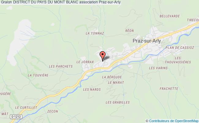 plan association District Du Pays Du Mont Blanc Praz-sur-Arly