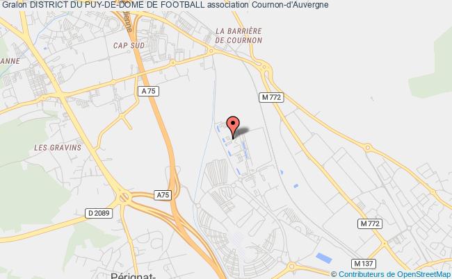 plan association District Du Puy-de-dome De Football Cournon-d'Auvergne