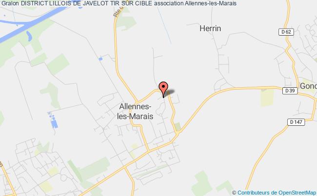 plan association District Lillois De Javelot Tir Sur Cible Allennes-les-Marais