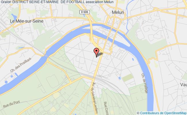 plan association District Seine-et-marne  De Football Melun