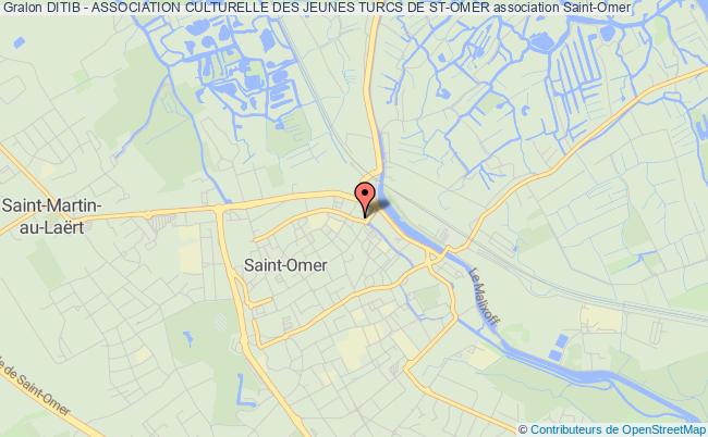 plan association Ditib - Association Culturelle Des Jeunes Turcs De St-omer Saint-Omer