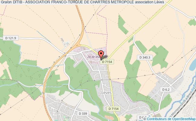 plan association Ditib - Association Franco-turque De Chartres Metropole Lèves