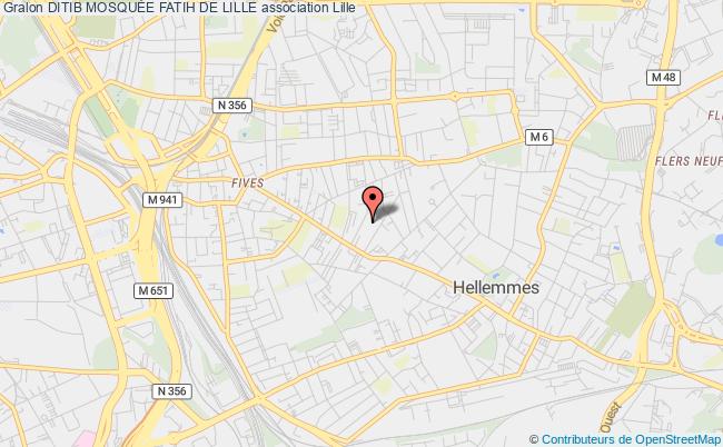 plan association Ditib MosquÉe Fatih De Lille Lille