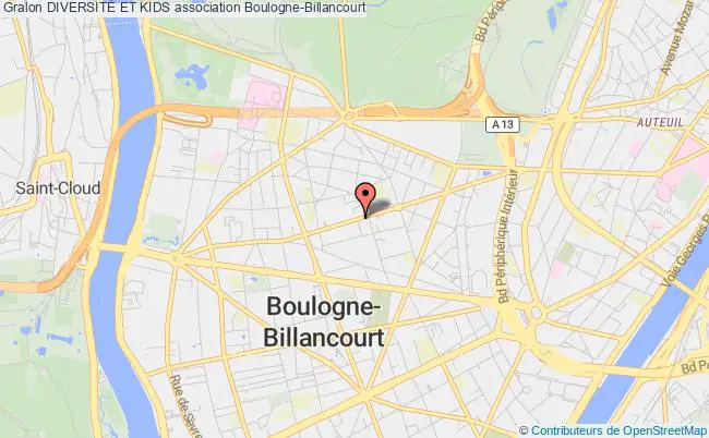 plan association DiversitÉ Et Kids Boulogne-Billancourt