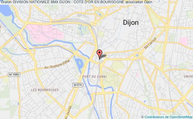 plan association Division Nationale Bmx Dijon - Cote D'or En Bourgogne DIJON