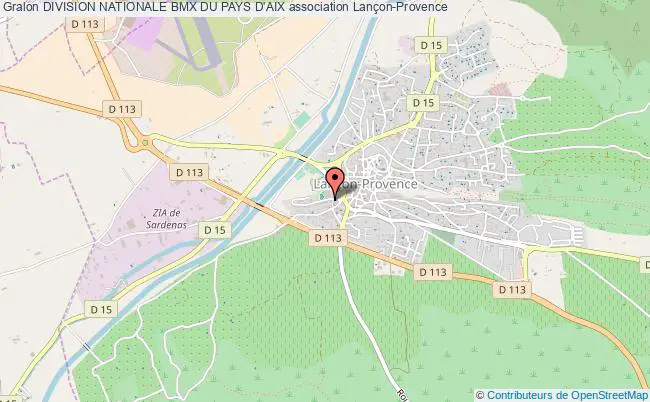 plan association Division Nationale Bmx Du Pays D'aix Lançon-Provence