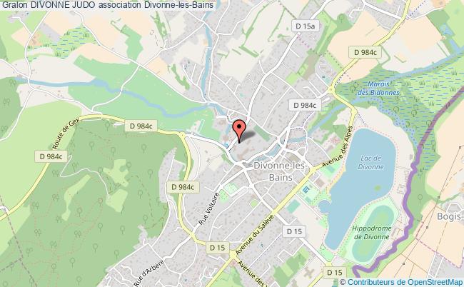 plan association Divonne Judo Divonne-les-Bains