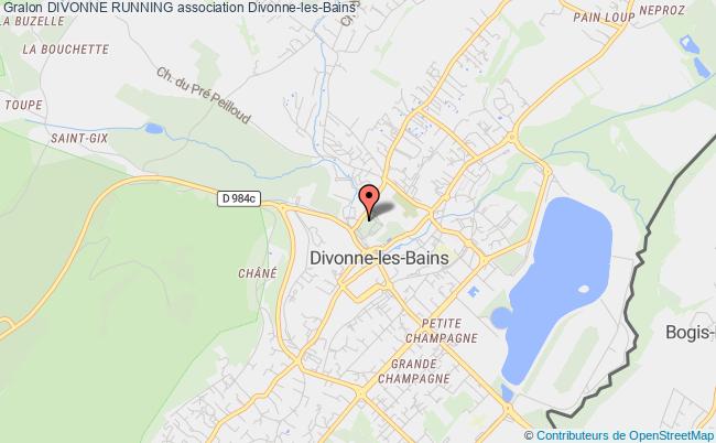 plan association Divonne Running Divonne-les-Bains